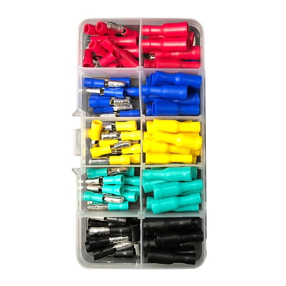 Pre Insulated Terminals Connectors 100pcs Insulated Male Female