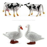 12pieces Barn Animal Miniature Realistic Farm Animal Figures Toys Animal Playset