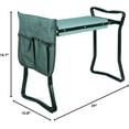 thumbnail image 3 of WSRFSD Folding Garden Kneeler Seat Bench Stool w/Soft Kneeling Pad and Large Tool Pouch Foldable Gardener Stool (2 Sets), 3 of 12