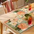 thumbnail image 4 of Pink Flowers Placemats Set of 6 Pastoral Botanical Retro Oil Painting Place Mats Indoor Wipeable Table Mats Washable Cloth Dining Table Placemats for Kitchen Holiday Party Home Decor 13x19 Inch, 4 of 9