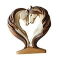 thumbnail image 4 of Fancyes Decorative Horse Statue Animal Figurine Collectible Sturdy Loving Horses Sculpture s for Office Bedroom Table Decor, 4 of 8