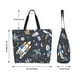 thumbnail image 5 of Balery Space Cars Bolsa Tote Estilo Estético con Cremalleras, Bolsa de Hombro, Bolsa de Compras Grande y Plegable, 5 of 8