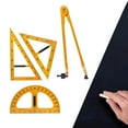 thumbnail image 4 of facefd Math Geometry Ruler Large Number for School Classroom Equipment Classroom Student School 4 Pieces, 4 of 9