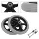 thumbnail image 2 of 2Pcs Wheelchair Wheels Small Front Wheels Universal Wheel Replacements for Wheelchairs, 2 of 5