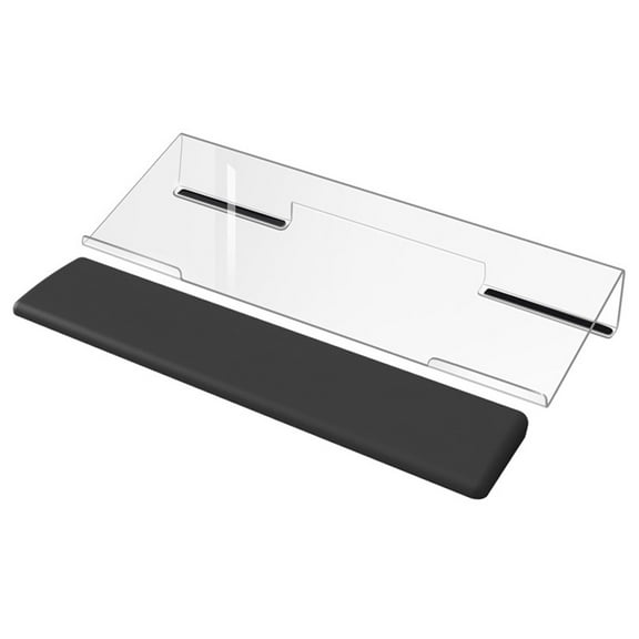 COOLHOOD Computer Keyboard Stand Clear Easy Ergonomic Typing Acrylic Keyboard Risers Tilt Desk Keyboard Lifter for Desk