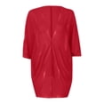 thumbnail image 3 of Light Cardigans for Women Solid Color Long Sleeved Irregular Hem Pleated Cardigan on Clearance, 3 of 3