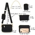thumbnail image 6 of Small Crossbody Bags for Women 3 in 1 Trendy Belt Purse Fashion Designer Mini Cute Sling Fanny Chest Pack, 6 of 8