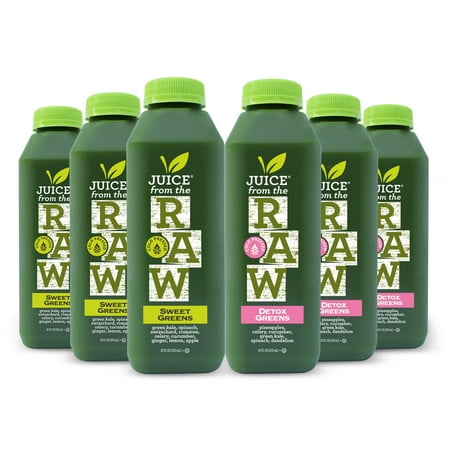 Juice From the RAW 3-Day Juice Cleanse - COLD-PRESSED (NEVER BLENDED) - 18 Bottles (16 fl (Best Raw Food Cleanse)