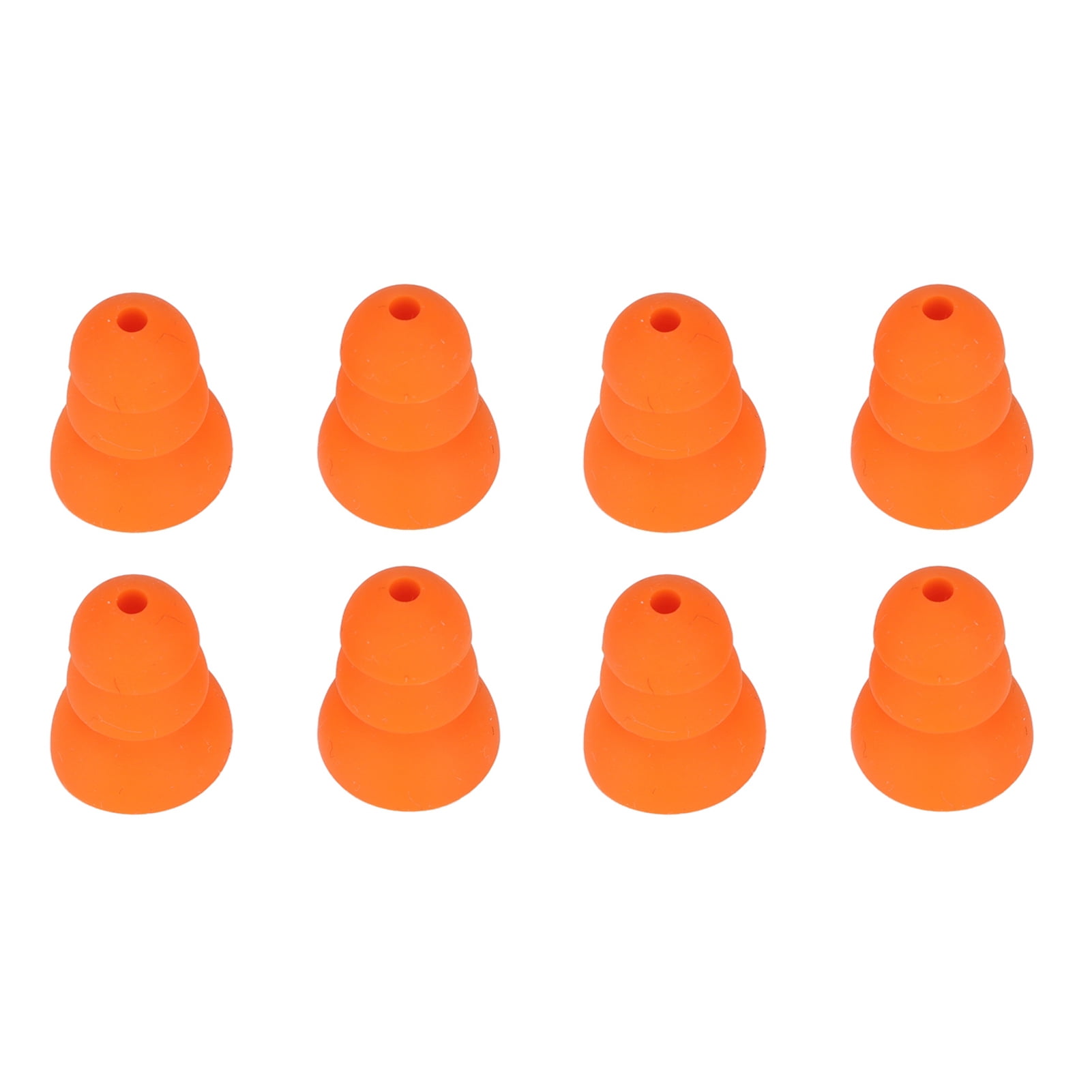 Tips Earphone 8pcs Silicone Eartips Noise Reduction Replacement Earplugs For Se846 Se535 Se215 And Inner Hole 2.0-3.5mm Earbud Orange