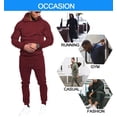 thumbnail image 4 of COOFANDY Men's Tracksuit Set 2 Piece Hoodie Sweatsuit Casual Jogging Athletic Suits Set, 4 of 6