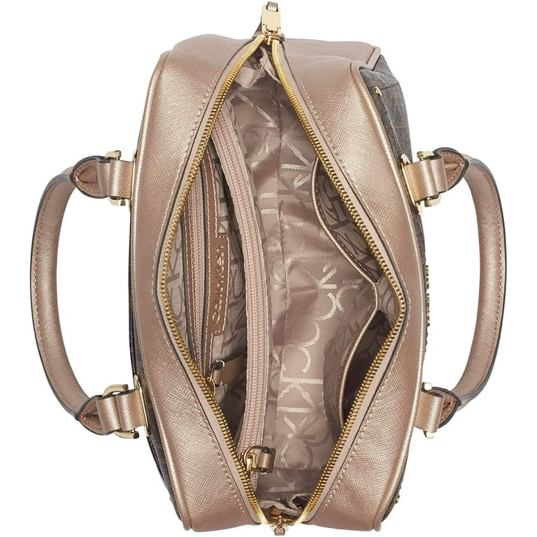 Calvin Klein Womens Marybelle Signature Satchel