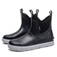 thumbnail image 7 of DeHolifer Women's Deck Boots Ankle Rain Boots Fishing Boots Rubber Waterproof Slip-Resistant Outdoor Work Shoes, 7 of 7