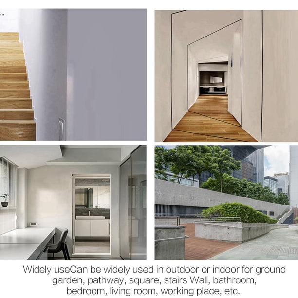 Aplique de Pared Para Exterior, Lámpara de Pared LED de 6W, Lámpara de Aluminio, Luz Blanca Cálida para Jardín, Camino, Sala de Estar