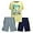 Yellow/Blue/Grey, variant on Pro Athlete Boys Shorts Sets - 3 Piece Athletic Graphic Tee and Dry Fit Shorts for Boys (8-16)