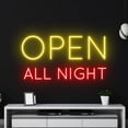 thumbnail image 4 of Handmadetneonsign Open All Night Neon Sign, Open All Night Wall Art Decor, Bar Pub Home Wall Decor, 4 of 5