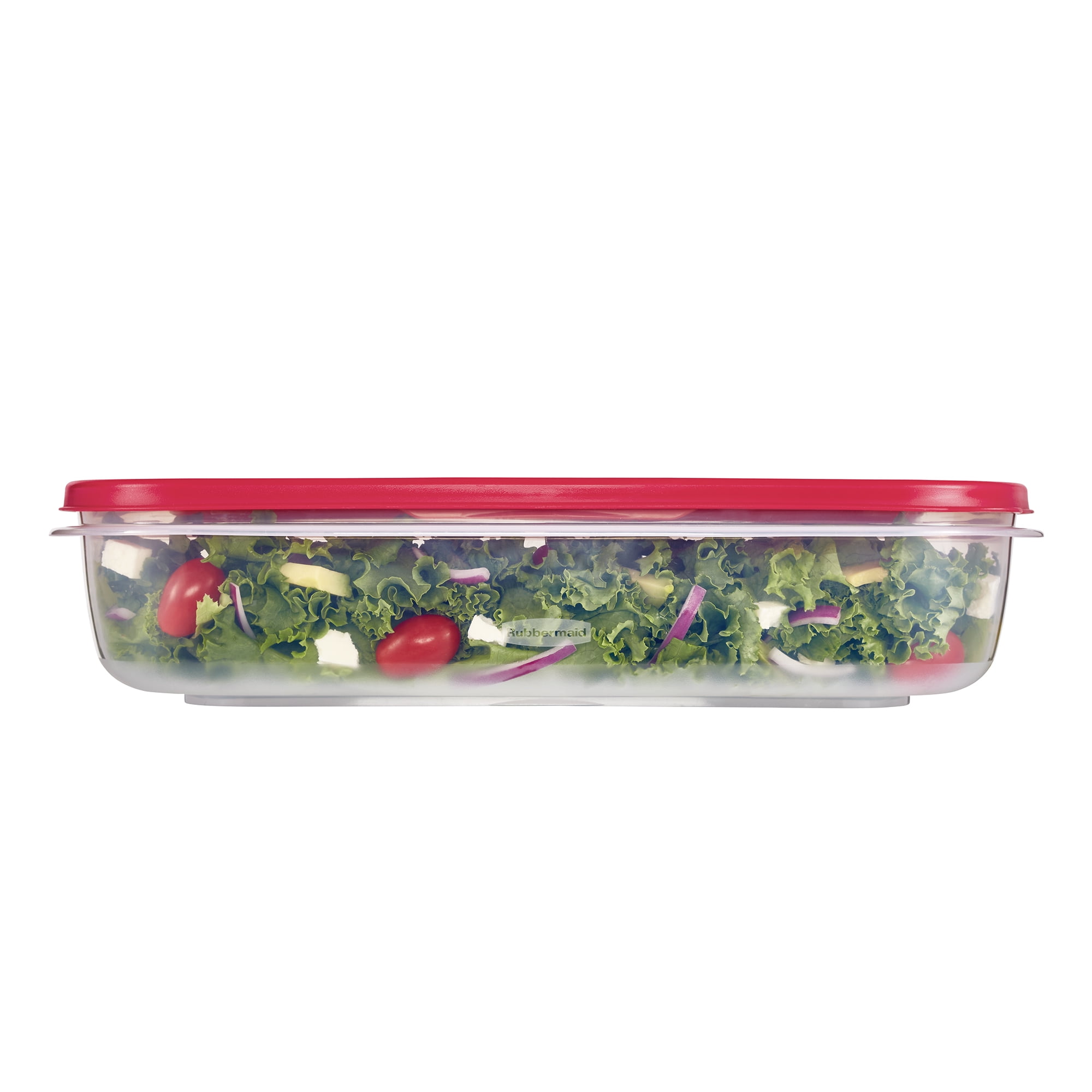 Rubbermaid® Easy-Find Lids Food Storage Container - Red/Clear, 1.5 gal -  Baker's