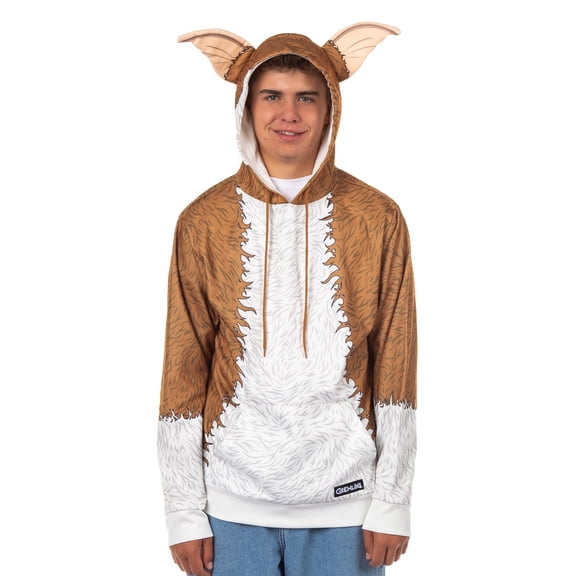 Gremlins Hoodie Gizmo 3D Ears Costume Men's Long Sleeve Pullover Sweatshirt