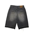 thumbnail image 4 of Pantalones cortos de mezclilla holgados con letras bordadas de moda retro de verano 2024 para hombres y mujeres, pantalones cortos góticos Y2K Harajuku, ropa de calle, 4 of 5