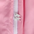 thumbnail image 5 of Twin 2-Piece Duvet Cover Set with 1 Pillow Shams, Brushed Microfiber, Easy Snap Zipper & Corner Ties, Pink, Ntbay | Comforter Not Included, 5 of 6