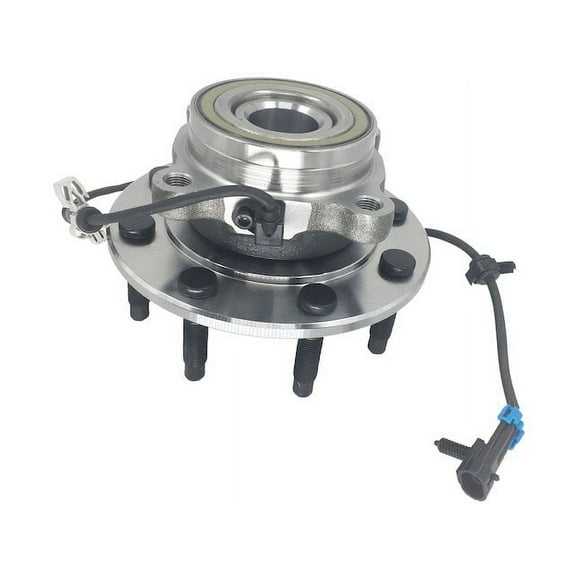 Front Wheel Bearing Hub Assembly with ABS Sensor - with 8-Lugs - Compatible with 2001 - 2006 Chevy Silverado 2500 HD 4WD 2002 2003 2004 2005