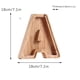 thumbnail image 2 of Piggy-Bank for Kids Boys Girls Large Piggy Banks 26 English Alphabet Letter,Personalized Wooden,Transparent Money Saving Box (1 Pc), 2 of 8
