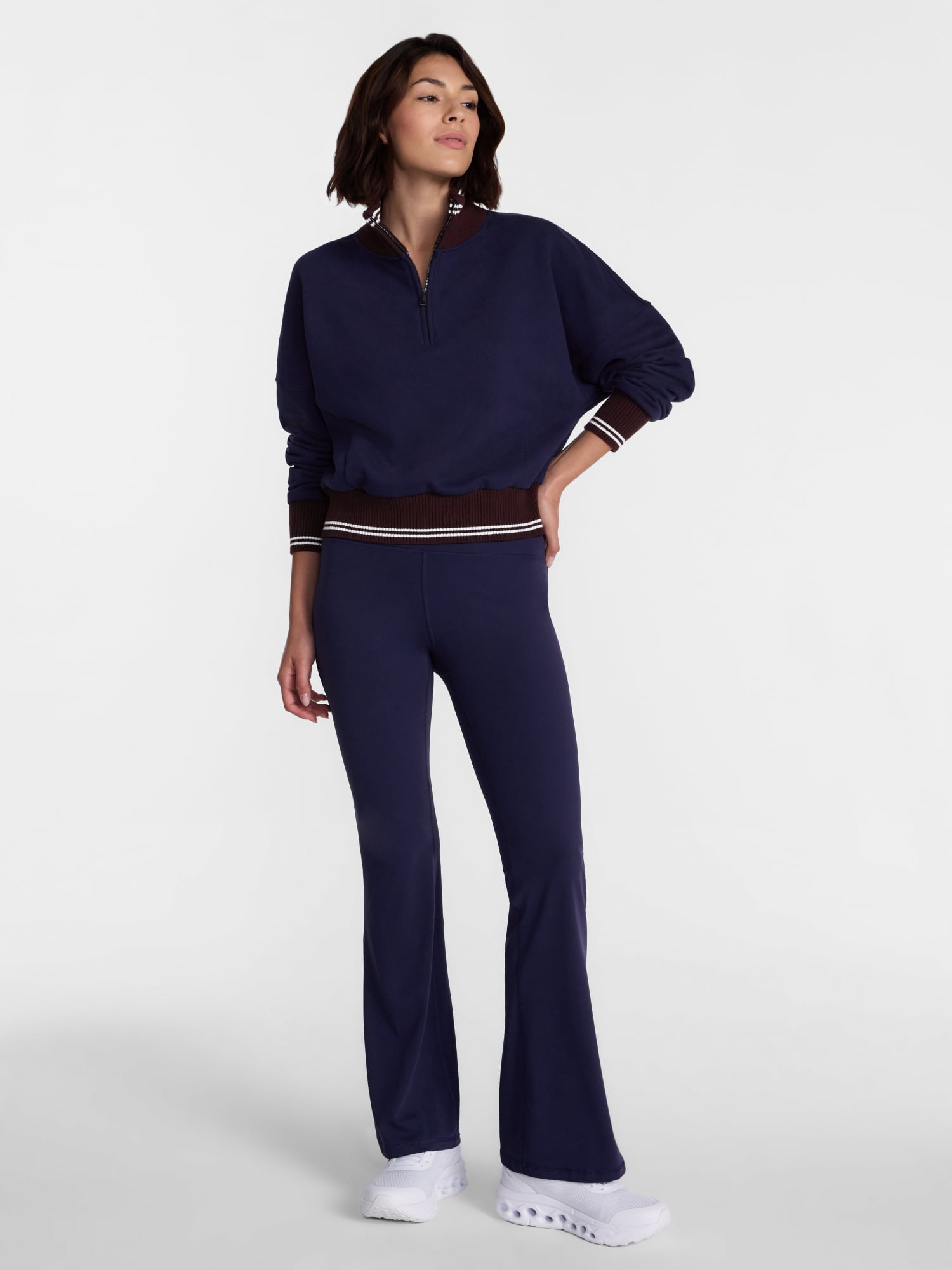 Avia Women's Quarter Zip Fleece Pullover, Sizes XS-XXXL