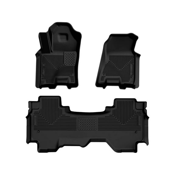 Husky Liners 94571 Weatherbeater Floor Mats Fit 2025 Ram 1500 Quad Cab Front/2nd Row Liners 3pc Black