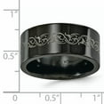thumbnail image 6 of Edward Mirell Titanium Flat Laser Patterned 10mm Band, 6 of 7