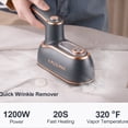 thumbnail image 2 of A PLUS MAX 2-in-1 Steam Iron & Clothes Steamer - Handheld Portable Garment Wrinkle Remover, Fast Heat-Up, Large Soleplate, 150ml Water Tank - Lightweight for Home, Travel#Summervibes, 2 of 11