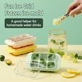 thumbnail image 3 of Wovilon Ice Cube Tray with Lid 6 Hole Ice Cubes Molding 2023 New Ice Cubes Maker, Ice Box Small Household Refrigerator Easy-Release Ice Lattice with Cover Silicone Ice Lattice, 3 of 8