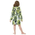 thumbnail image 7 of FORMRS Niños Bathrobe Unisex Hooded Robe Soft Plush Pajamas Sleepwear, Size 4-6T, Gray Floral, 7 of 7