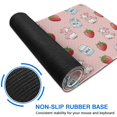 thumbnail image 6 of Long Mouse Pads for Desk,Pink Cow Milk Strawberry Pattern Desk Mats on Top Of Desks, Desk Mouse Pad Extra Large with 3mm Non-Slip Base and Stitched Edge for Gaming,Office,Work,Home 31.5"x11.8", 6 of 6