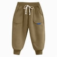 thumbnail image 7 of Gibobby Boys Pants Cargo Pants For Toddler Kids Boys 12 Months 2T 3T 4T Wide-Leg Elastic Waist Loose Long Pants Toddler Boys Clothes Little Boys Winter Pants(5-6 Years,Coffee), 7 of 7