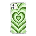 thumbnail image 1 of Green Heart Case Compatible with iPhone 11,Unique Trendy Design TPU Bumper Cover Case, 1 of 5