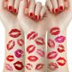 thumbnail image 1 of wonima02 46 Pieces Valentines Lip Temporary Tattoos, Red Pink Lip Print Kiss Face Tattoo Stickers Body Decorations for Girls Kids, 1 of 1