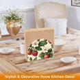 thumbnail image 6 of Yayeee Napkin Holder for Table Set of 2 Kitchen Paper Tissue Organization, Beige Strawberry, 6 of 8