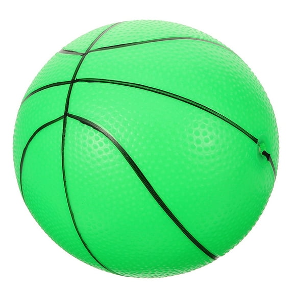 Moluckfu Training Basketball Toy for Kids Inflatable Ball PVC 8 Inch Light Green 1Pack