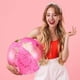 thumbnail image 1 of Pelota inflable de lentejuelas con destellos, pelota inflable para playa, juguetes para fiestas en la piscina, pelota de lentejuelas colorida, moderna y duradera, 1 of 5