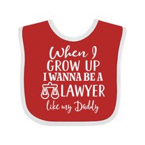 Inktastic Future Lawyer Like Daddy Boys or Girls Baby Bib