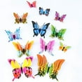thumbnail image 7 of 24 Pcs Butterfly Decoration, Topboutique Butterflies Wall Decor, 3D Butterfly Decals Stickers, Magnetic Butterflies, Colorful Double Wing Butterfly Decor for Bedroom and Room Decoration Art Mural, 7 of 7