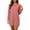 Red, variant on Fall Dresses for Women Long Sleeve Sweatshirt Dress with Pockets - Loose Fit Casual Midi Dress Winter Base Layer Dresses