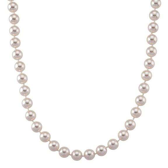 White Shell Pearl Necklace in Stainless Steel 20 Inches Christmas Gifts