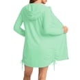 thumbnail image 6 of Shihyeh Women's UPF 50+ Swim Cover Up Sun Protection Hoodie Long Jacket SPF Lightweight Beach Cover Ups for Women, 6 of 7