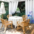 thumbnail image 4 of Spring Outdoor Curtains for Patio Waterproof, Pastoral Watercolor Flowers Grommet Curtains for Porch Outside Privacy Drape for Gazebo Garden Pergola, 2 Panels, 54x95in, 4 of 9