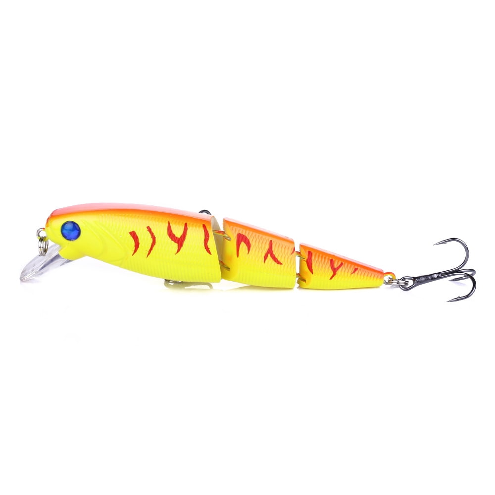 HENGJIA Fishing Lures Multi Jointed Fish Fishing Kits Slow Sinking Lifelike Swimbait Freshwater and Saltwater for Trout Bass Lures,15pcs