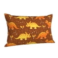 thumbnail image 2 of Disketp Pillow Covers Dinosaurs And Leaves Pattern Throw Pillow Case Cushion Covers,Cushion For Bedroom,Couch,Home-20"X30", 2 of 8
