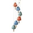 thumbnail image 6 of Mainstays Outdoor 29"H Mushroom Ceramic Wind Chime, 1.4 lb weight, 6 of 10