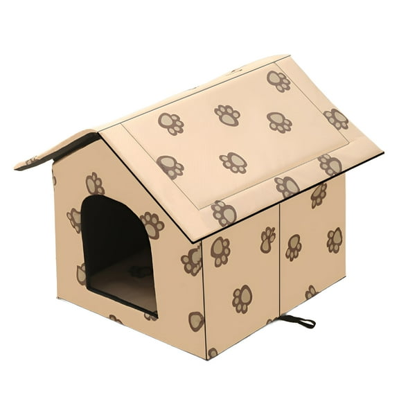 BESTSKY Cat House,Outdoor Protection Heated Cat House,Weatherproof and Secure Shelter Heated Cat Houses for Outdoor Cats,Style2,40*38*35cm