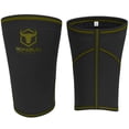 thumbnail image 2 of Rodilleras de 7 mm (1 par) - Rodilleras de alto rendimiento para levantamiento de pesas, cross training y powerlifting - Las mejores rodilleras y correas de compresión - Para hombres y mujeres (Negro/, 2 of 5