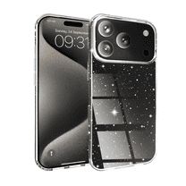 Entronix Glitter Clear Case for iPhone 17 Pro Max – Hard Back Protective Cover